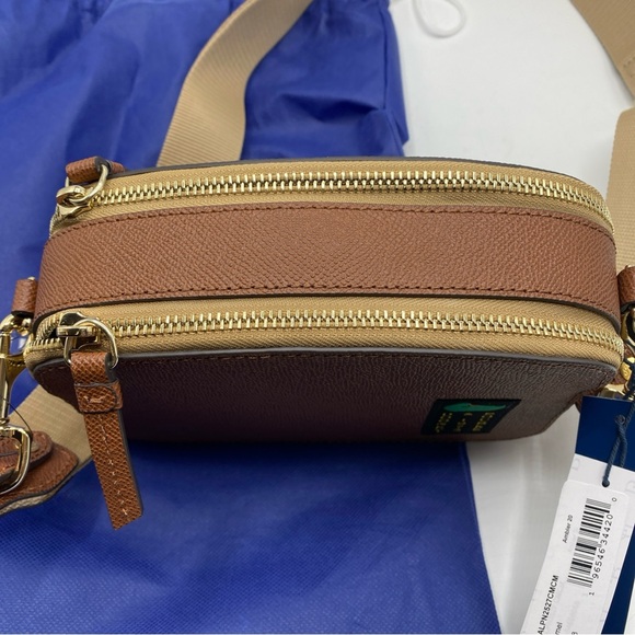 Dooney & Bourke Alpine Ambler 20 Camel Crossbody Pebble Leather BALPN2527CMCM - Picture 5 of 10
